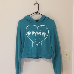 cropped hoodie